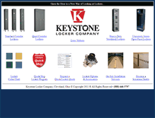 Tablet Screenshot of keystonelockers.com